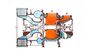Turbocompressor do HOMEM da série IHI da turbina de fluxo axial NA/TCA para Marine Diesel Engine